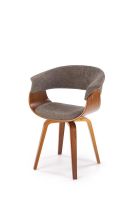 Стул HALMAR K545 серый/орех