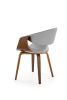 Стул HALMAR K544 серый/орех