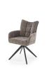 Стул HALMAR K540 серый/черный, поворотный