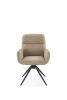 Стул HALMAR K574 темно-бежевый/черный, поворотный