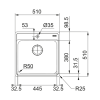 Мойка кухонная FRANKE BCX 610-51 TL (101.0689.942)