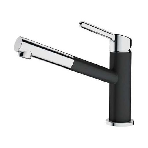 Смеситель для кухни FRANKE Orbit с выдвижным шлангом, хром/оникс