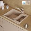 Кухонная мойка POLYGRAN BRIG 620 песочный №302