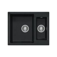 Кухонная мойка POLYGRAN BRIG 620 космос №316 (черный металлик)