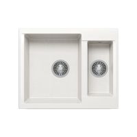 Кухонная мойка POLYGRAN BRIG 620 белый хлопок №36