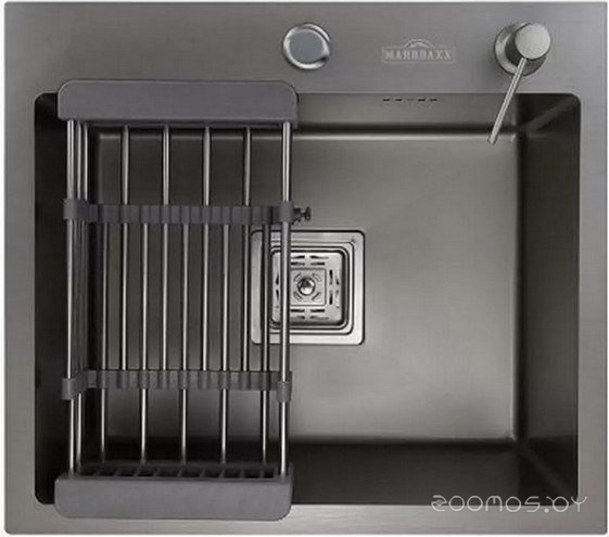 Кухонная мойка Marrbaxx B6050-S B6050-MS (графит), фото 3