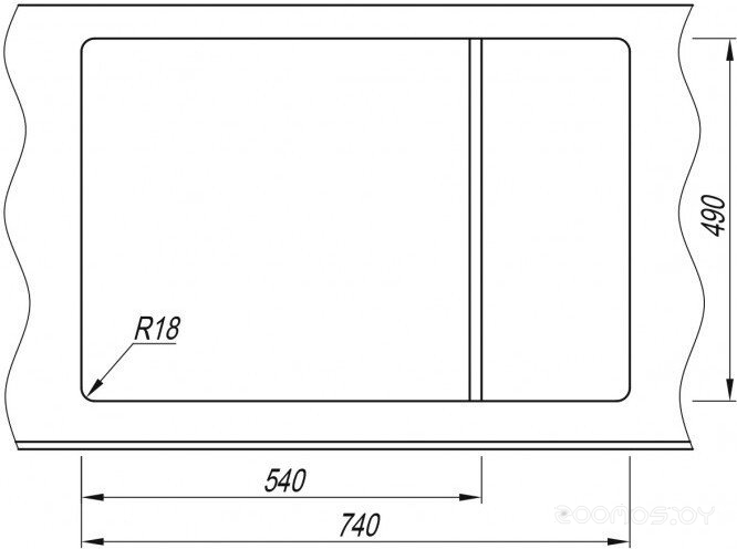 Кухонная мойка ARFEKA ZIA 76 Shadow Grey, фото 6