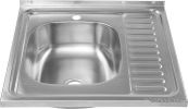 Кухонная мойка Saniteco 6060-L (с сифоном)
