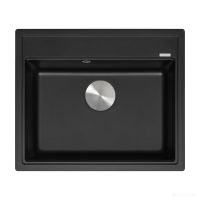 Кухонная мойка Zorg Rock 60 Premium black metallic