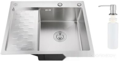 Кухонная мойка РМС MRK-6350R (с дозатором)