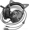 Наушники Borofone Elf Cat BO106 (черный/зеленый)