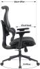 Офисное кресло myroo Office Wizard HS-3853H-1-B (black)