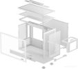 Корпус Deepcool CH160 Plus R-CH160-WHNGM0-G