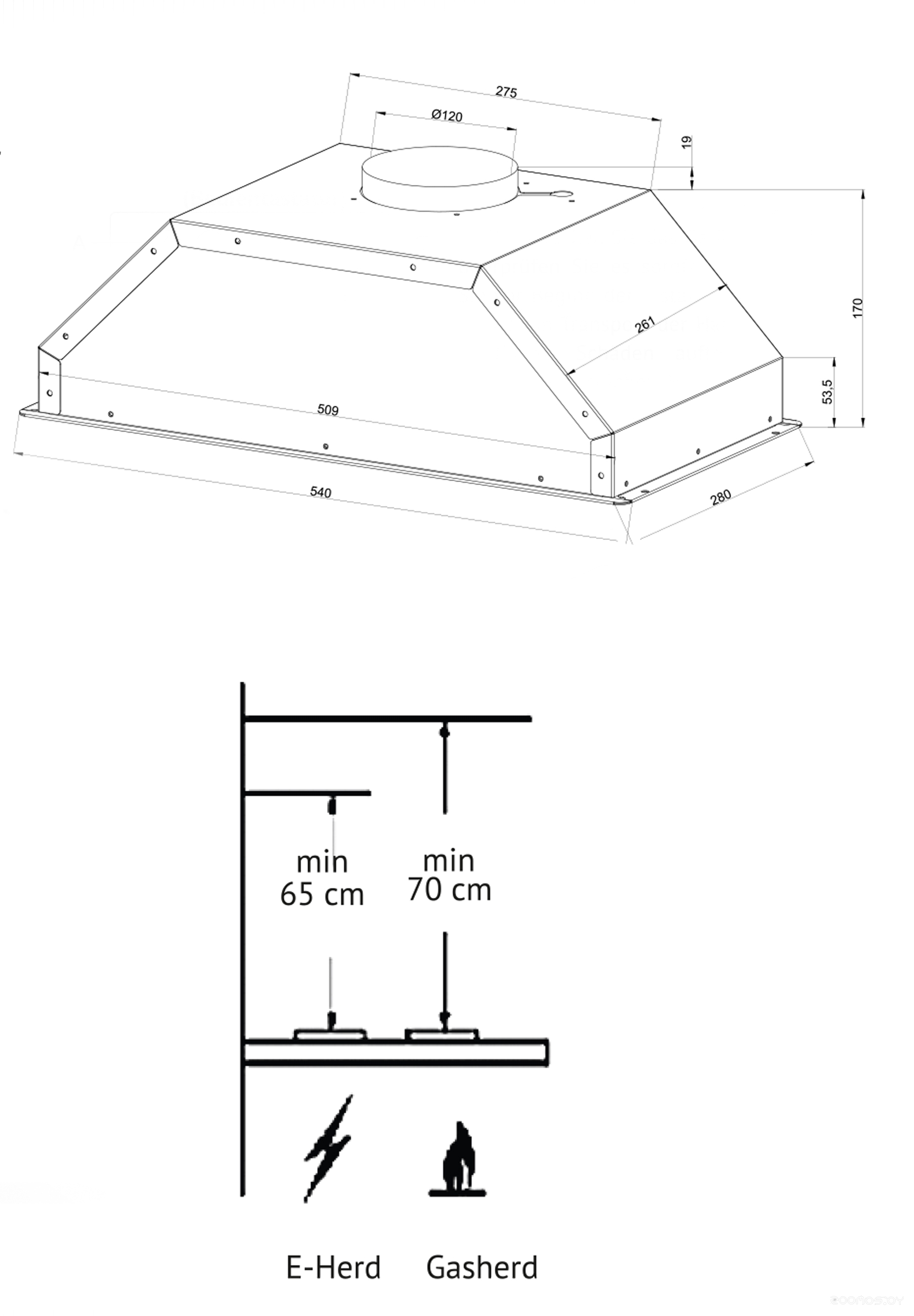 Вытяжка Kuppersberg INTOUCH 60 B, фото 3