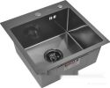 Кухонная мойка ARFEKA ECO AR 450*450 BLACK PVD NANO DECOR (настольная)