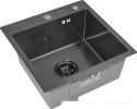 Кухонная мойка ARFEKA ECO AR 450*450 BLACK PVD NANO DECOR MILLET GRAINS (настольная)