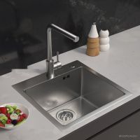 Кухонная мойка ARFEKA ECO AR 450*450 SATIN DECOR MILLET GRAINS (настольная)