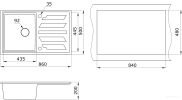 Кухонная мойка Granula 8601 шварц