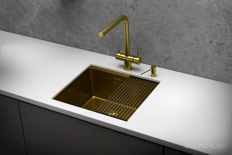 Кухонная мойка Granula GR-5045U (золото сатин)