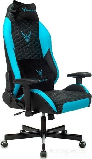 Игровое (геймерское) кресло Knight Neon (черный/голубой)