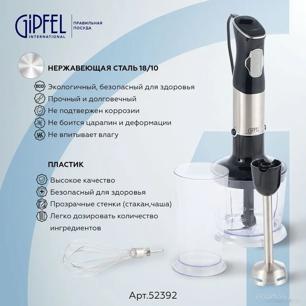 Портативный блендер Gipfel Chef 52392, фото 9
