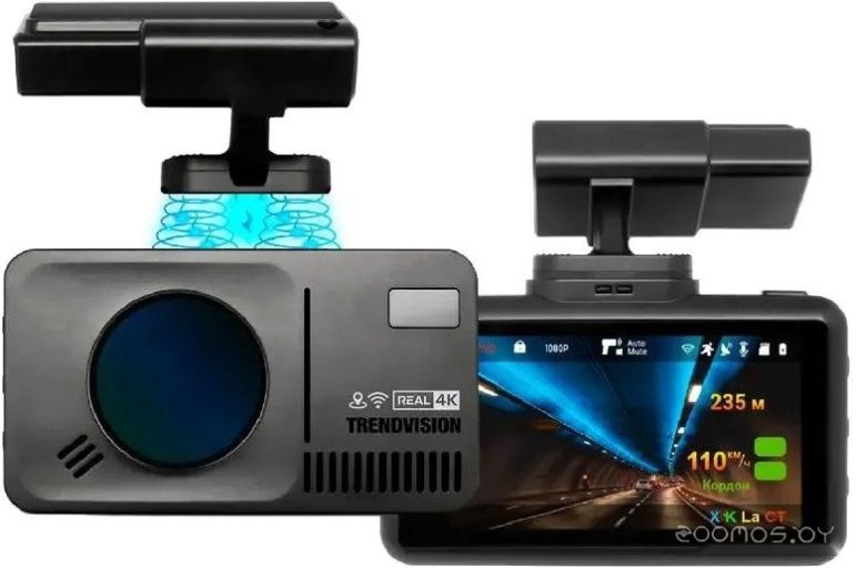 Видеорегистратор-радар детектор-GPS информатор (3в1) TrendVision DriveCam Real 4K Signature