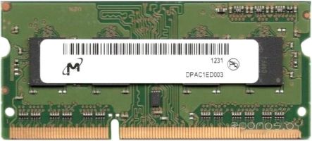 Оперативная память MICRON 4GB DDR4 SODIMM PC4-25600 MTA4ATF51264HZ-3G2J1