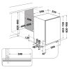 Встраиваемая посудомоечная машина Whirlpool WIO 3T226 PFG