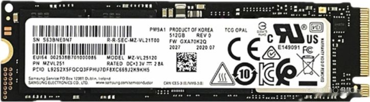 SSD Samsung PM9A1 2TB MZVL22T0HBLB-00B00