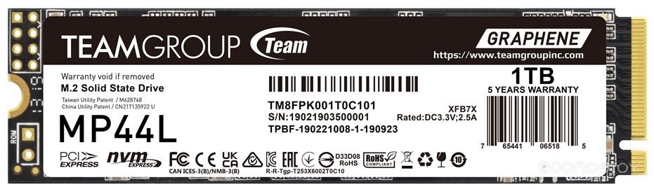 SSD Team MP44L 1TB TM8FPK001T0C101