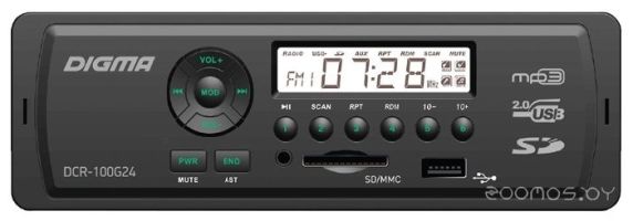 Автомагнитола DIGMA DCR-100G24