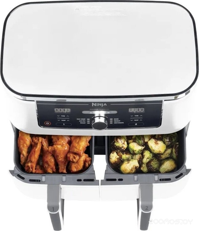 Аэрогриль (аэрофритюрница) Ninja Air Fryer Dual zone AF400EUWH, фото 6