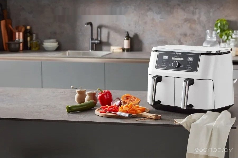 Аэрогриль (аэрофритюрница) Ninja Air Fryer Dual zone AF400EUWH, фото 10