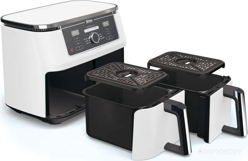 Аэрогриль (аэрофритюрница) Ninja Air Fryer Dual zone AF400EUWH, фото 8