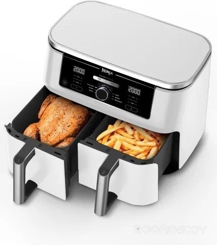 Аэрогриль (аэрофритюрница) Ninja Air Fryer Dual zone AF400EUWH, фото 7