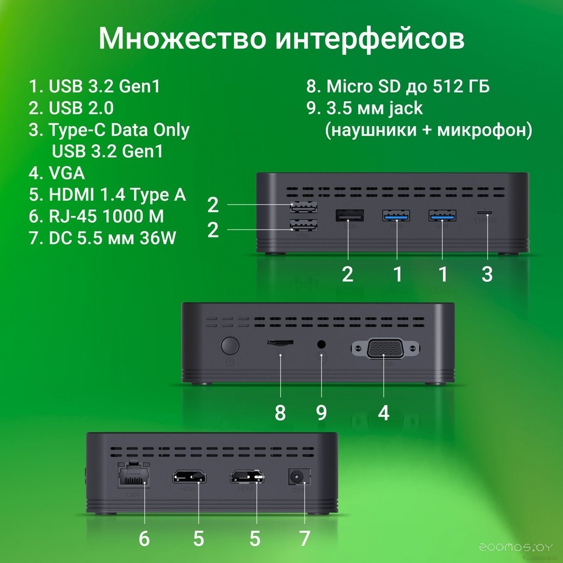 Компактный компьютер DIGMA Mini Office DPCN-4BXW01, фото 9