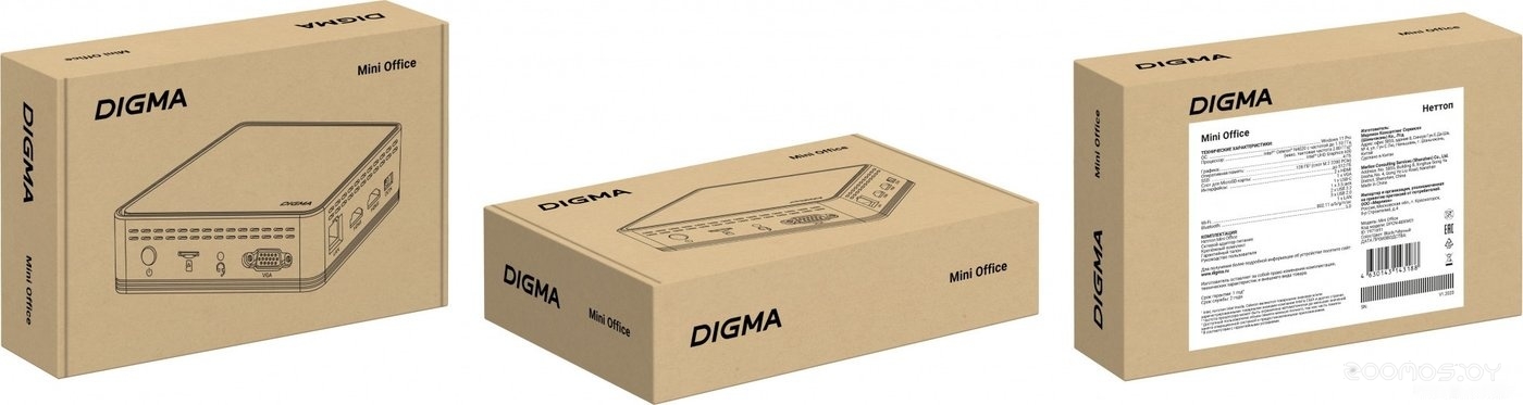 Компактный компьютер DIGMA Mini Office DPCN-4BXW01, фото 5