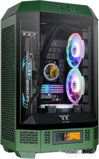 Корпус Thermaltake The Tower 300 Racing Green CA-1Y4-00SCWN-00