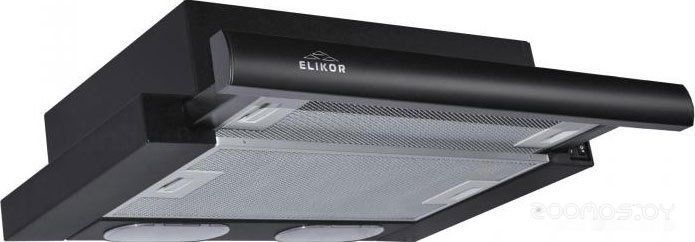 Кухонная вытяжка Elikor Интегра 50П-400-В2Л (черный) (840538)