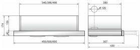 Кухонная вытяжка Elikor Интегра Glass 50Н-400-В2Д (нержавеющая сталь/черное стекло) (940979)