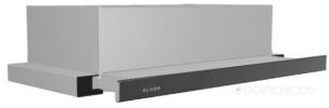 Кухонная вытяжка Elikor Интегра Glass 50Н-400-В2Д (нержавеющая сталь/черное стекло) (940979)