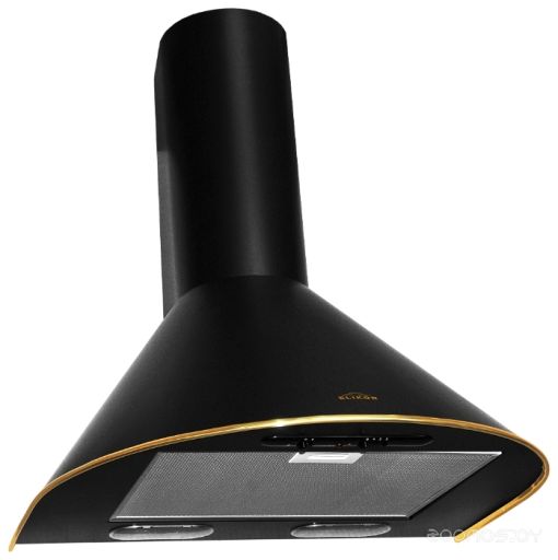 Вытяжка Elikor Эпсилон 60 черный / золото (430) пп