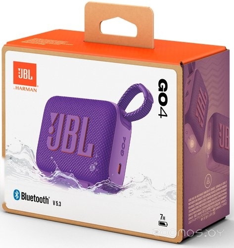 Беспроводная колонка JBL Go 4 (фиолетовый), фото 2