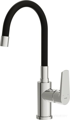 Смеситель Cersanit Moduo однорычажный с гибким изливом 64842 (хром)