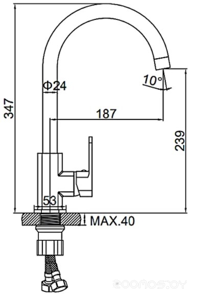 Смеситель Ledeme L4033B-2, фото 2