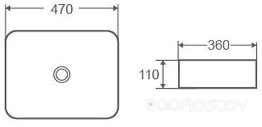 Умывальник D&K Berlin DT1431216 (белый)