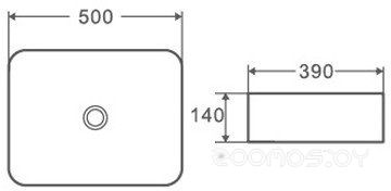 Умывальник D&K Berlin DT1431316 (белый)