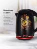 Электрический чайник BQ KT1702P (черный/цветы)