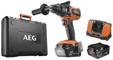 Ударная дрель-шуруповерт AEG Powertools BSB 18BL2-602K 4935481043 (с 2-мя АКБ, кейс)