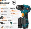 Дрель-шуруповерт BORT BAB-16-BLK 93414868 (с 2-мя АКБ, кейс)